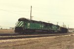 Westbound empty coal train